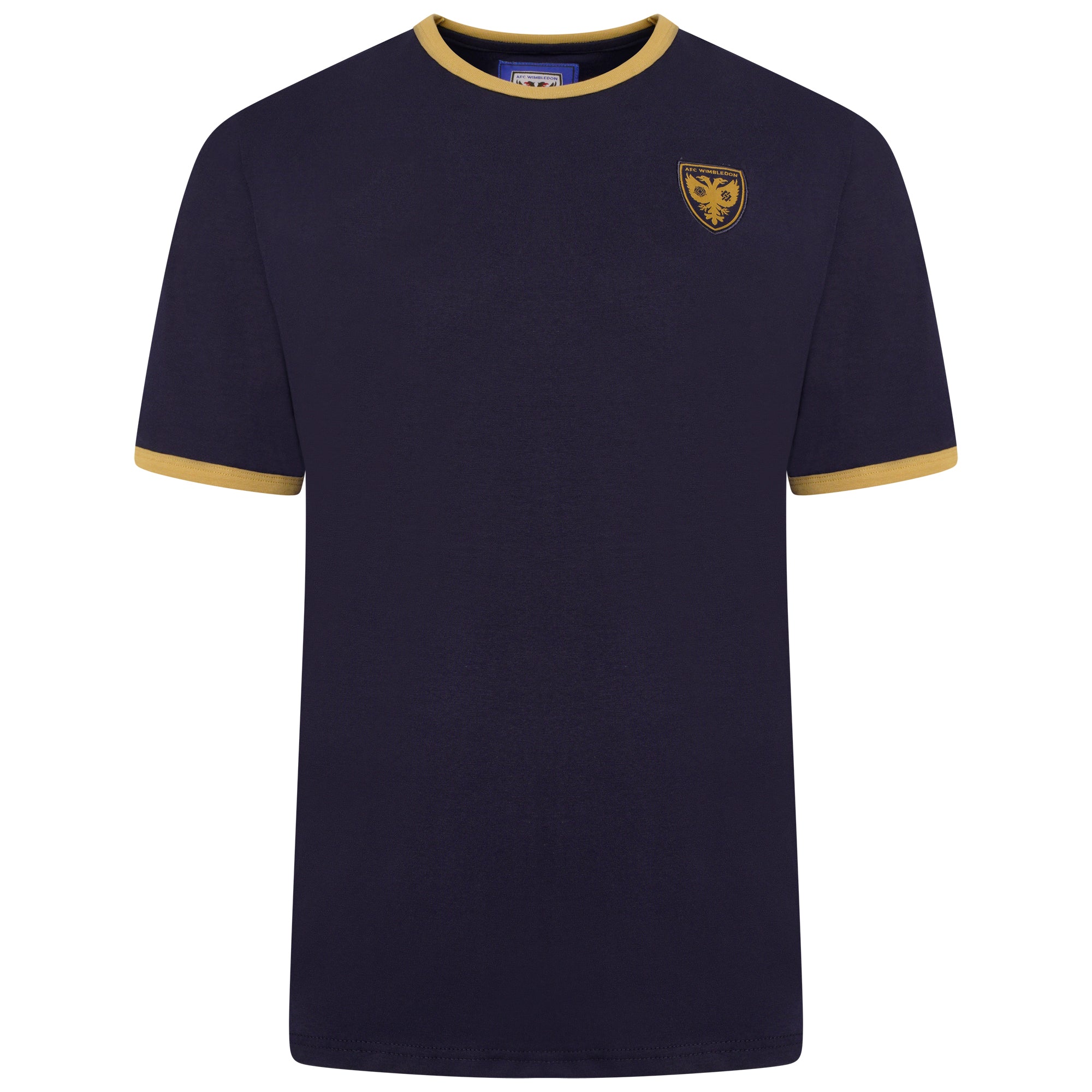 Navy/Gold Ringer Tee – AFC Wimbledon Shop