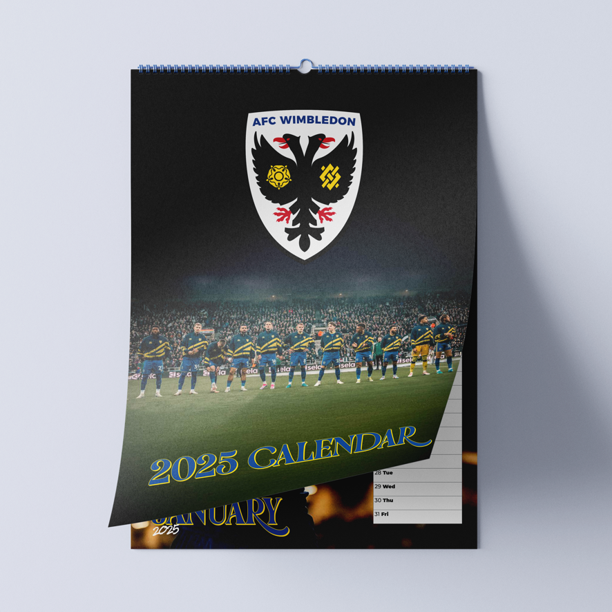 2025 Official Calendar AFC Wimbledon Shop