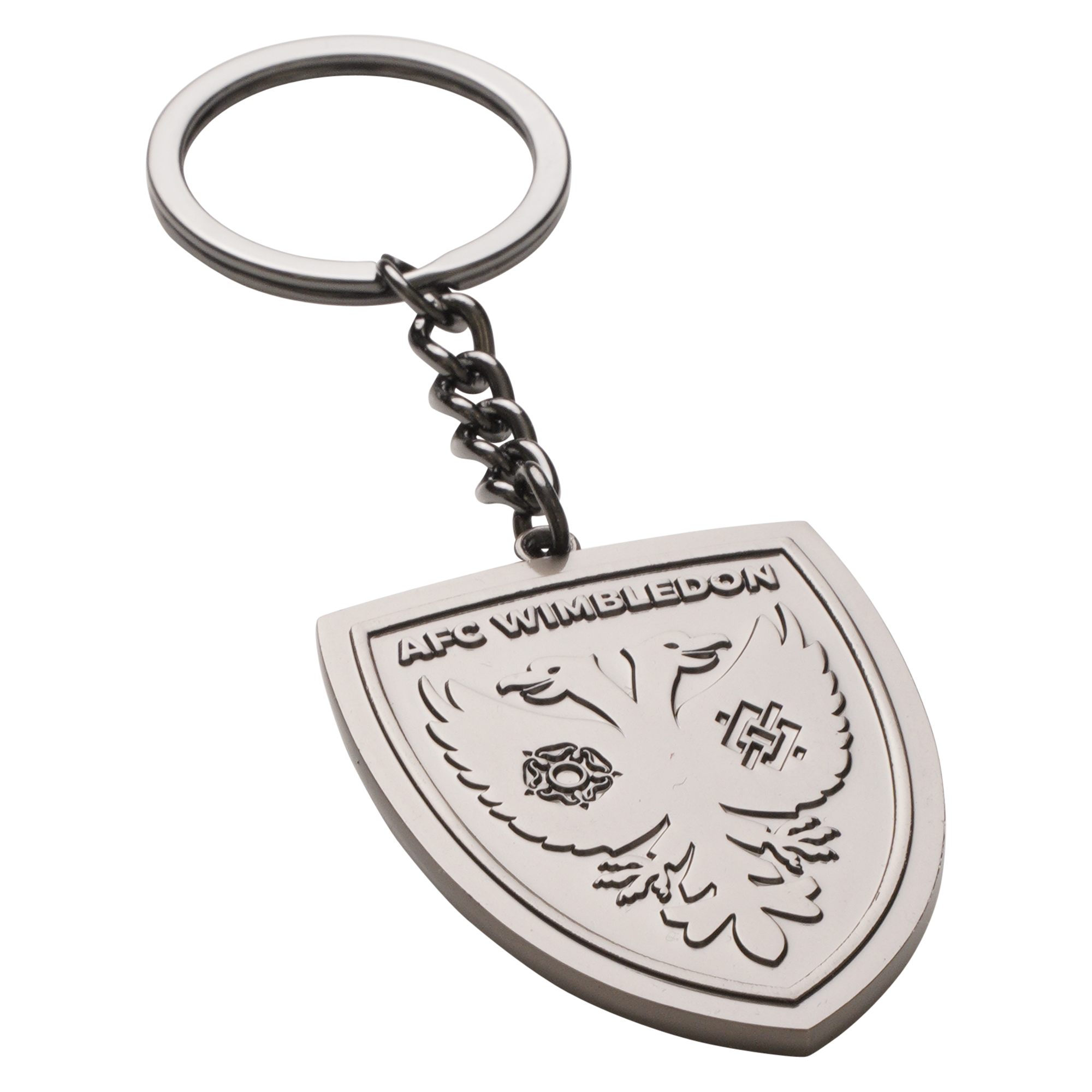 Premium Embossed Metal Crest Keyring – Afc Wimbledon Shop