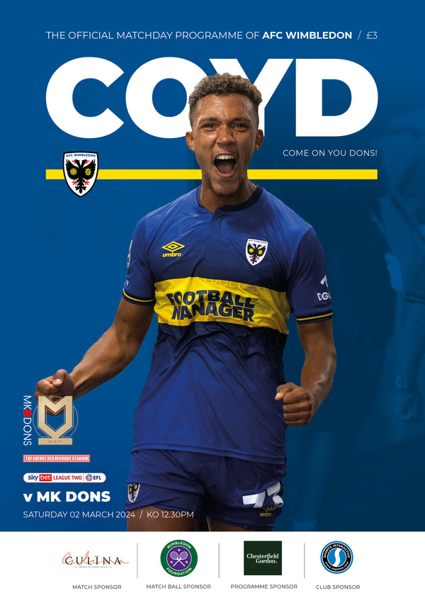 Matchday Programme - MK Dons 02.03.2024