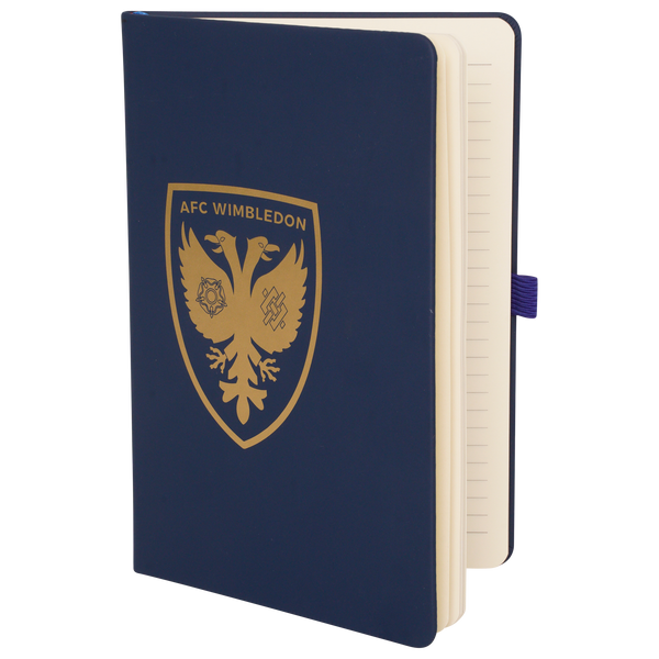 A5 Soft Touch Notebook with crest