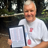 Framed 1988 FA Cup Final Commentary Chart by Clive Tyldesley