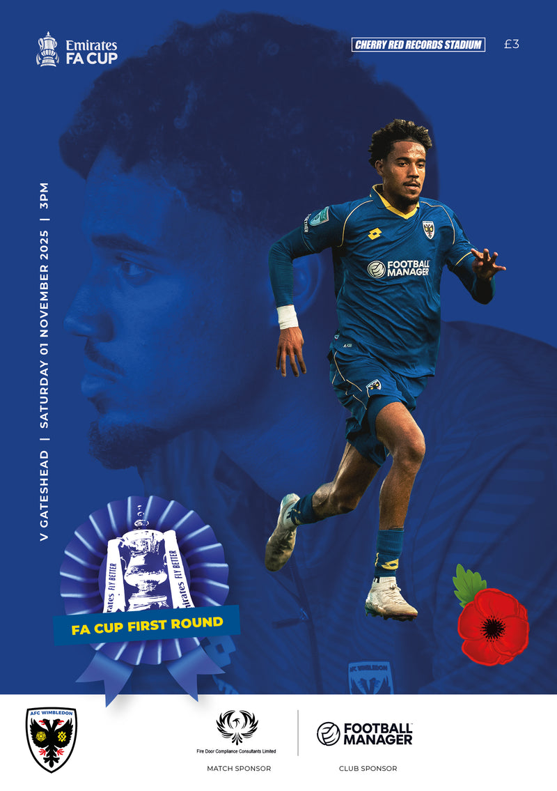 Matchday Programme -  Gateshead 01.11.2025