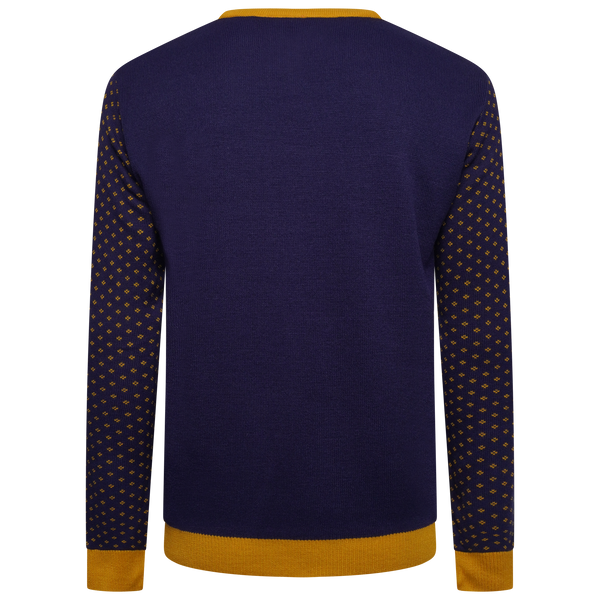 Adult Christmas Jumper - Navy & Gold