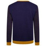 Kids Christmas Jumper - Navy & Gold