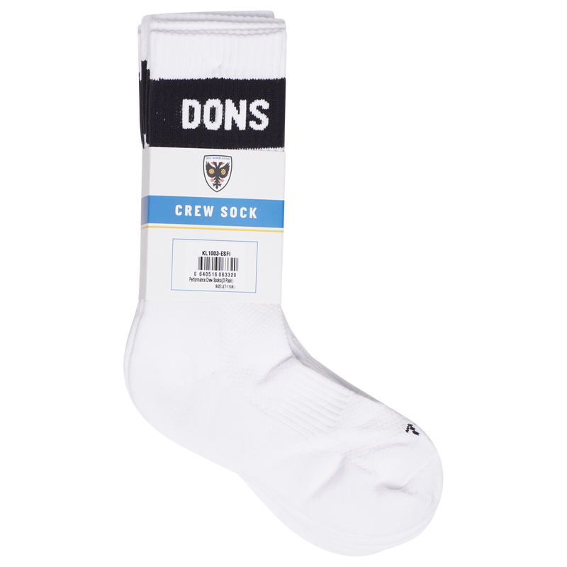 Kids 3 Pack Crew Socks 2024-25 - White