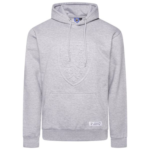 Debossed Crest Hoodie