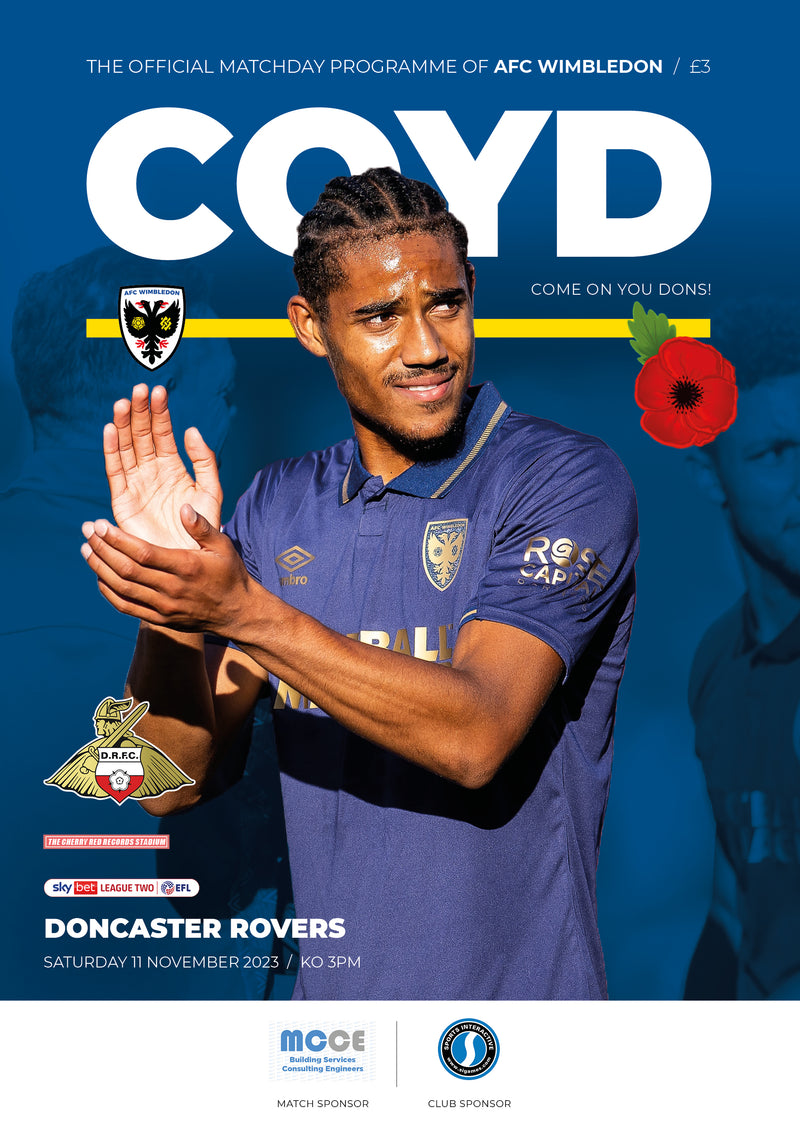 Matchday Programme - Doncaster Rovers 11.11.2023