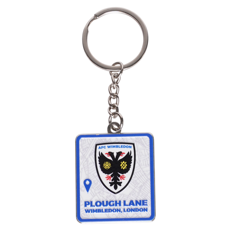 Plough Lane Map Keyring