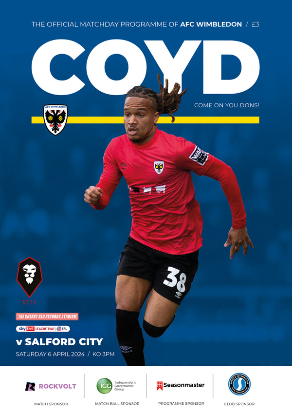 Matchday Programme - Salford City 06.04.2024