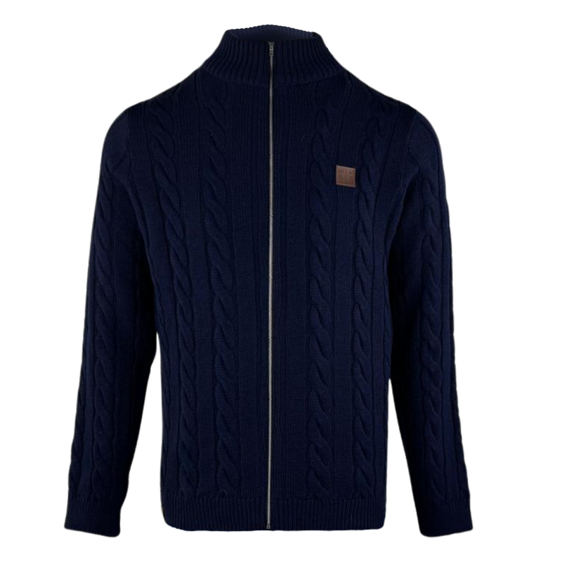 Premium Cable Knit Jumper - Full Zip