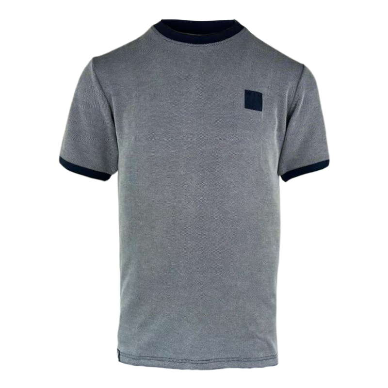 Crucial Navy & Oat Tee