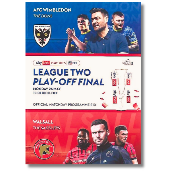Matchday Programme - Play-Off Final vs Walsall 26.05.2025