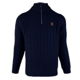 Premium Cable Knit Jumper - 1/4 Zip