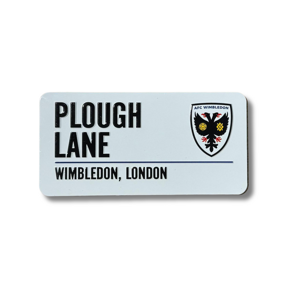 Embossed Metal Street Sign Fridge Magnet