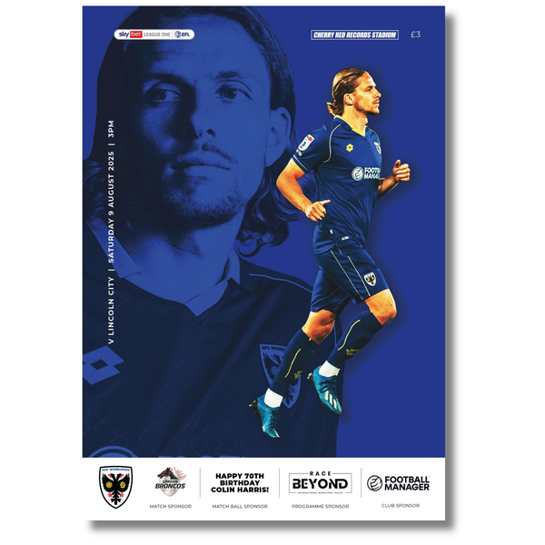 Matchday Programme -  Lincoln City 09.08.2025