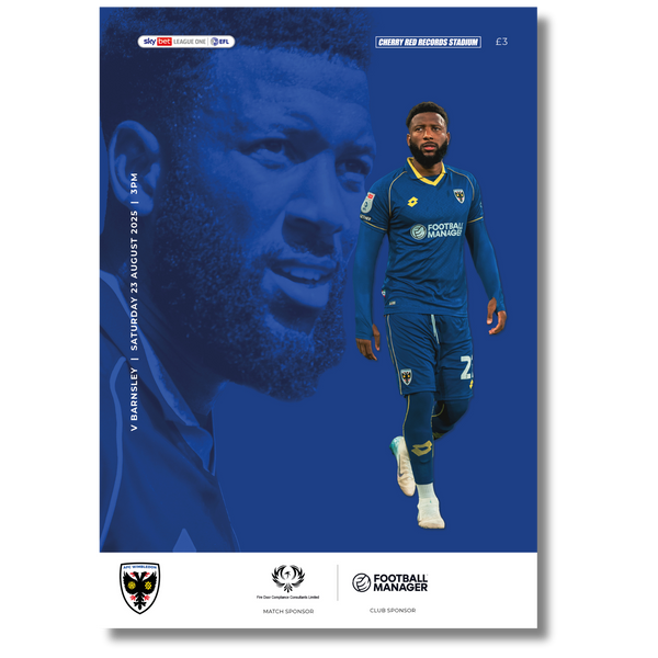 Matchday Programme -  Barnsley 23.08.2025