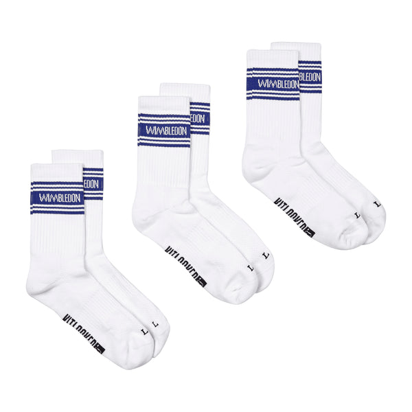 Adult 3 Pack Crew Socks 2025-26 - White