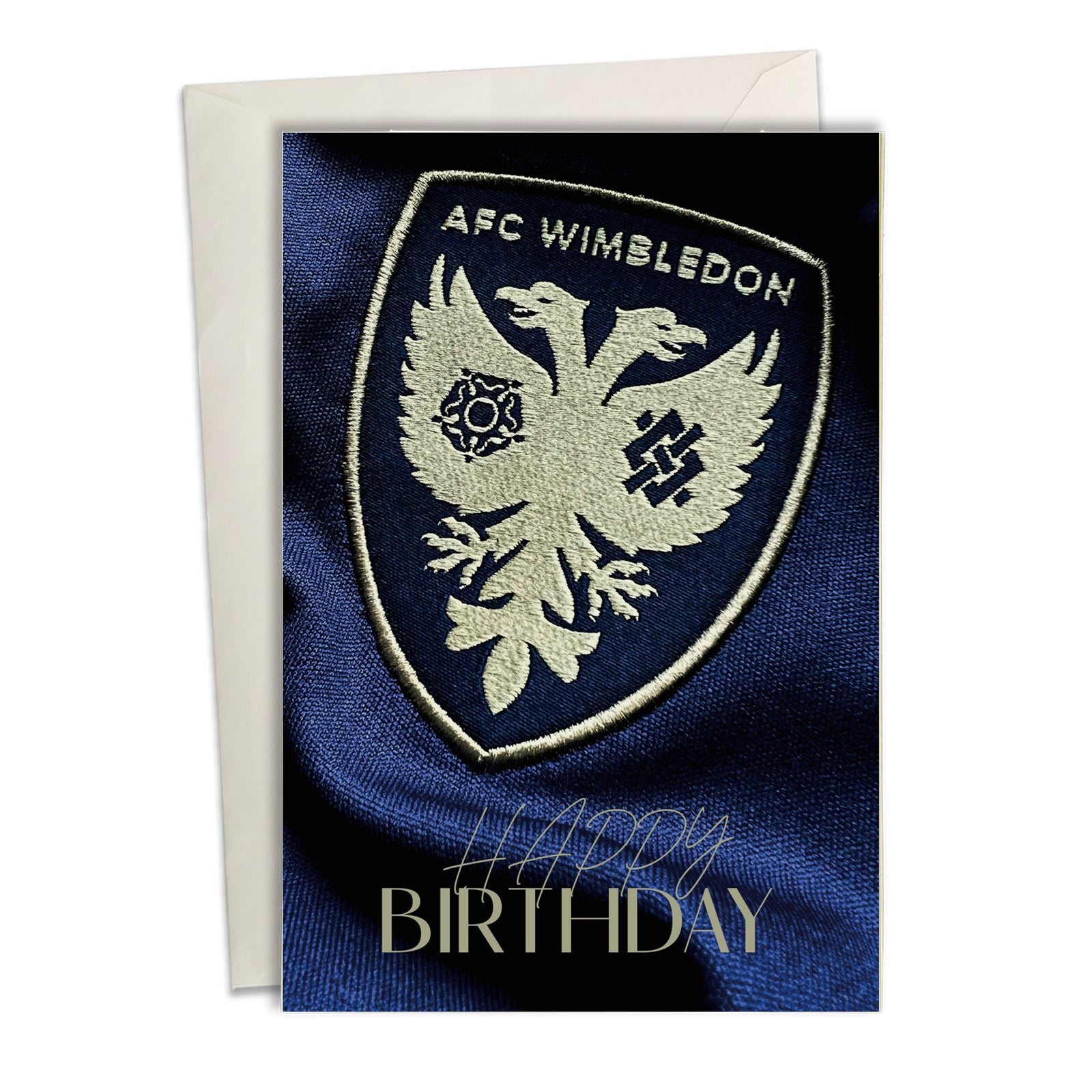 Birthday Card Gold Crest