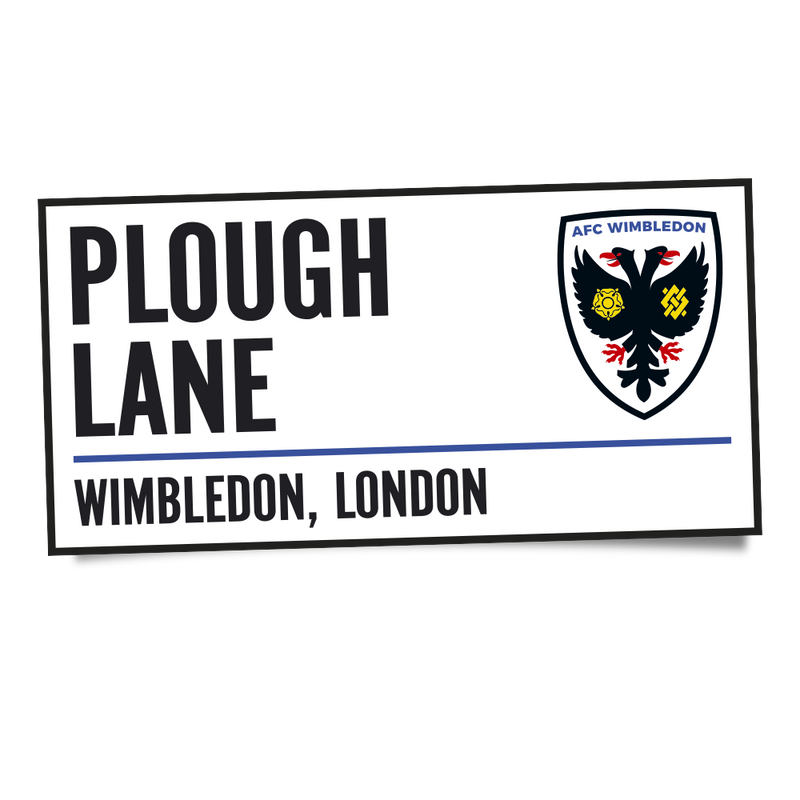 Plough Lane Window Sticker